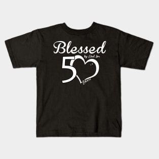 Blessed by god for 50 years Kids T-Shirt